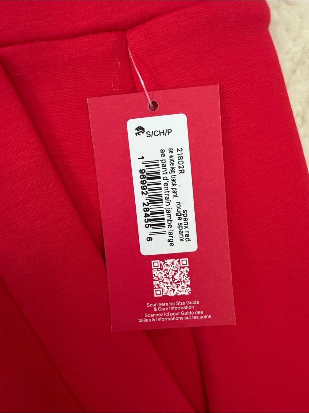 SPANX Air Essentials Red Two-Piece Set - Picture 3 of 8